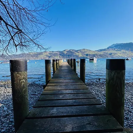 Capobnb 2min Zum See, Nahe Interlaken, Garten Spiez