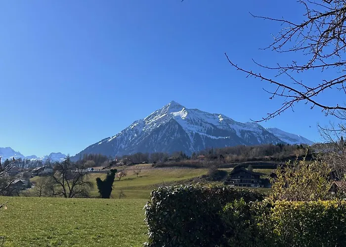 Capobnb 2min Zum See, Nahe Interlaken, Garten Apartman