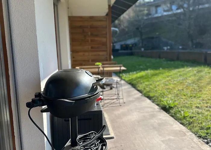 Capobnb 2min Zum See, Nahe Interlaken, Garten Spiez