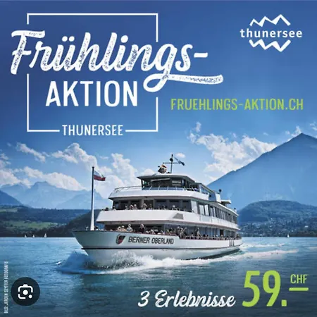 Stilvoll, Am Thuner See, Naehe Interlaken, Familienfreundlich Mit Garten, Wifi アパート シュピーツ