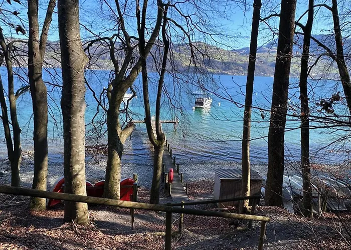 Capobnb 2min Zum See, Nahe Interlaken, Garten Spiez